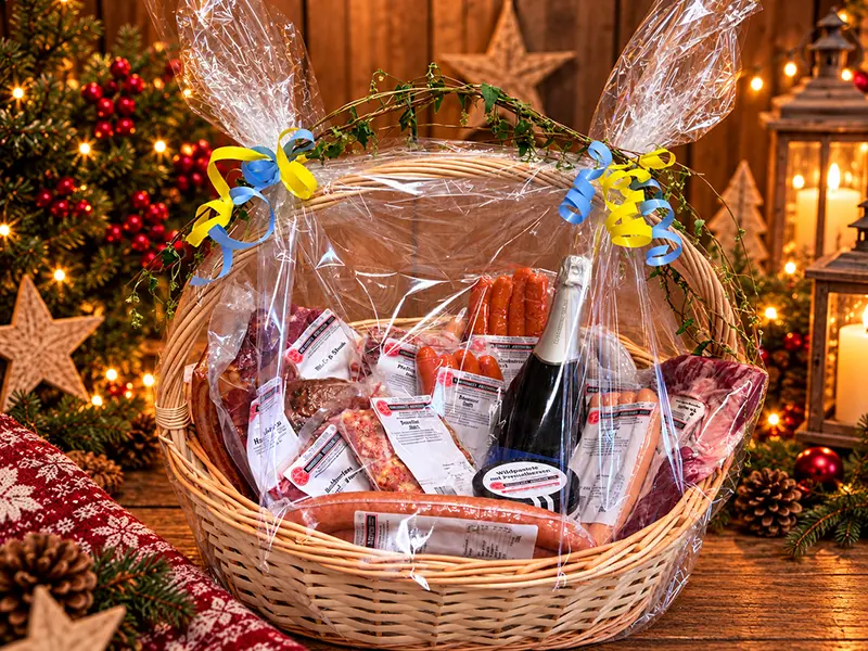 geschenkkorb2 Geschenkkorb, Fleisch, Genuss